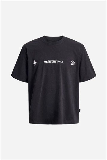 Jack & Jones JCOCrest Front Print Tee SS Crew Neck - Black